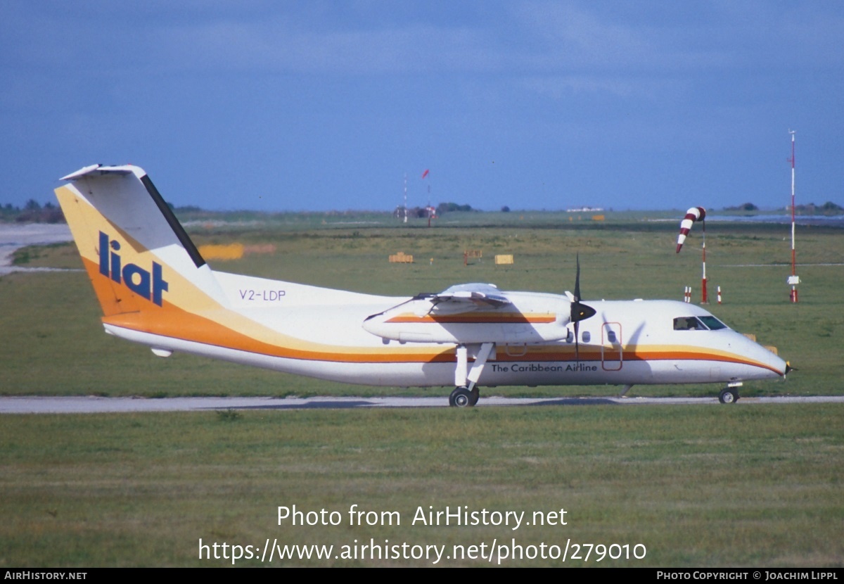 Aircraft Photo of V2-LDP | De Havilland Canada DHC-8-102 Dash 8 | LIAT - Leeward Islands Air Transport | AirHistory.net #279010