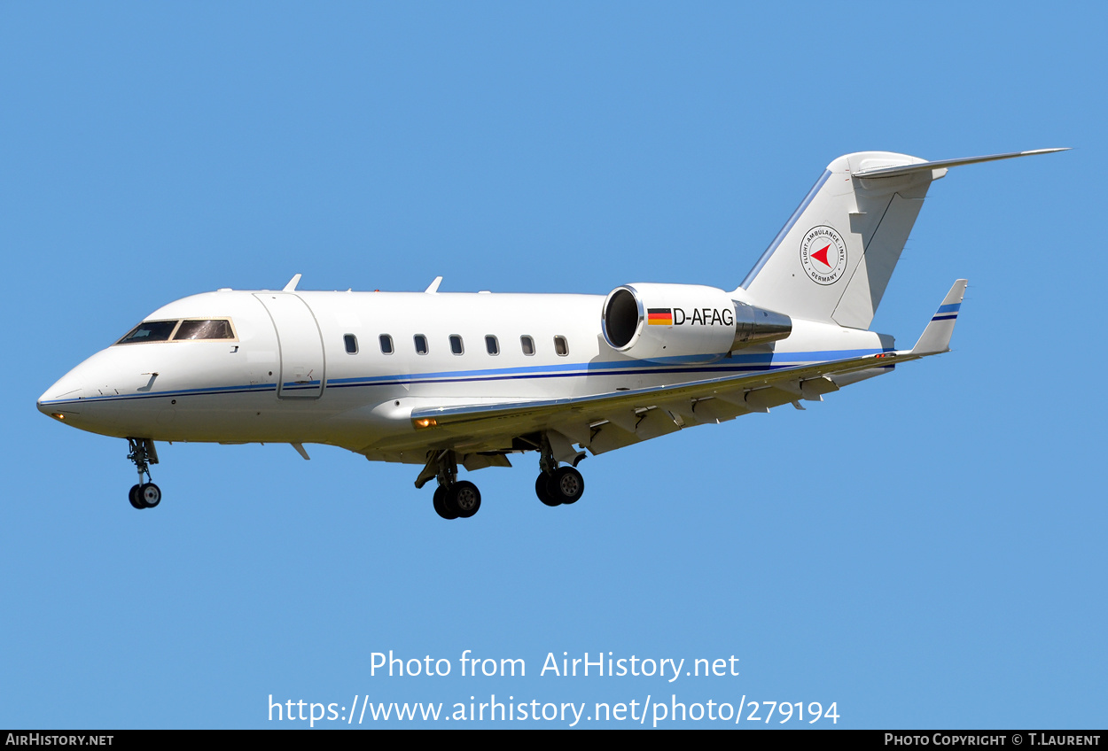 Aircraft Photo of D-AFAG | Bombardier Challenger 604 (CL-600-2B16) | FAI - Flight Ambulance International | AirHistory.net #279194