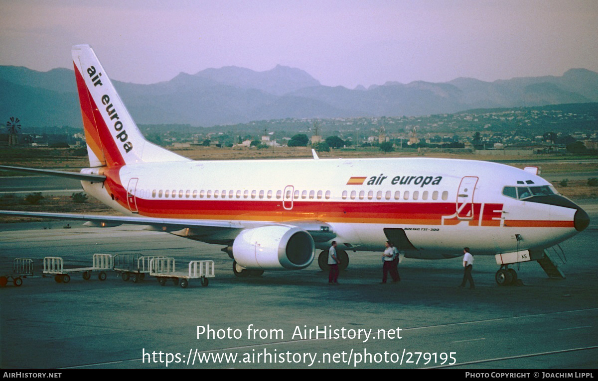 Aircraft Photo of EC-FKS | Boeing 737-3L9 | Air Europa | AirHistory.net #279195