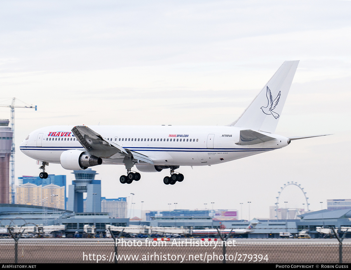 Aircraft Photo of N769VA | Boeing 767-222 | Travel Span | AirHistory.net #279394