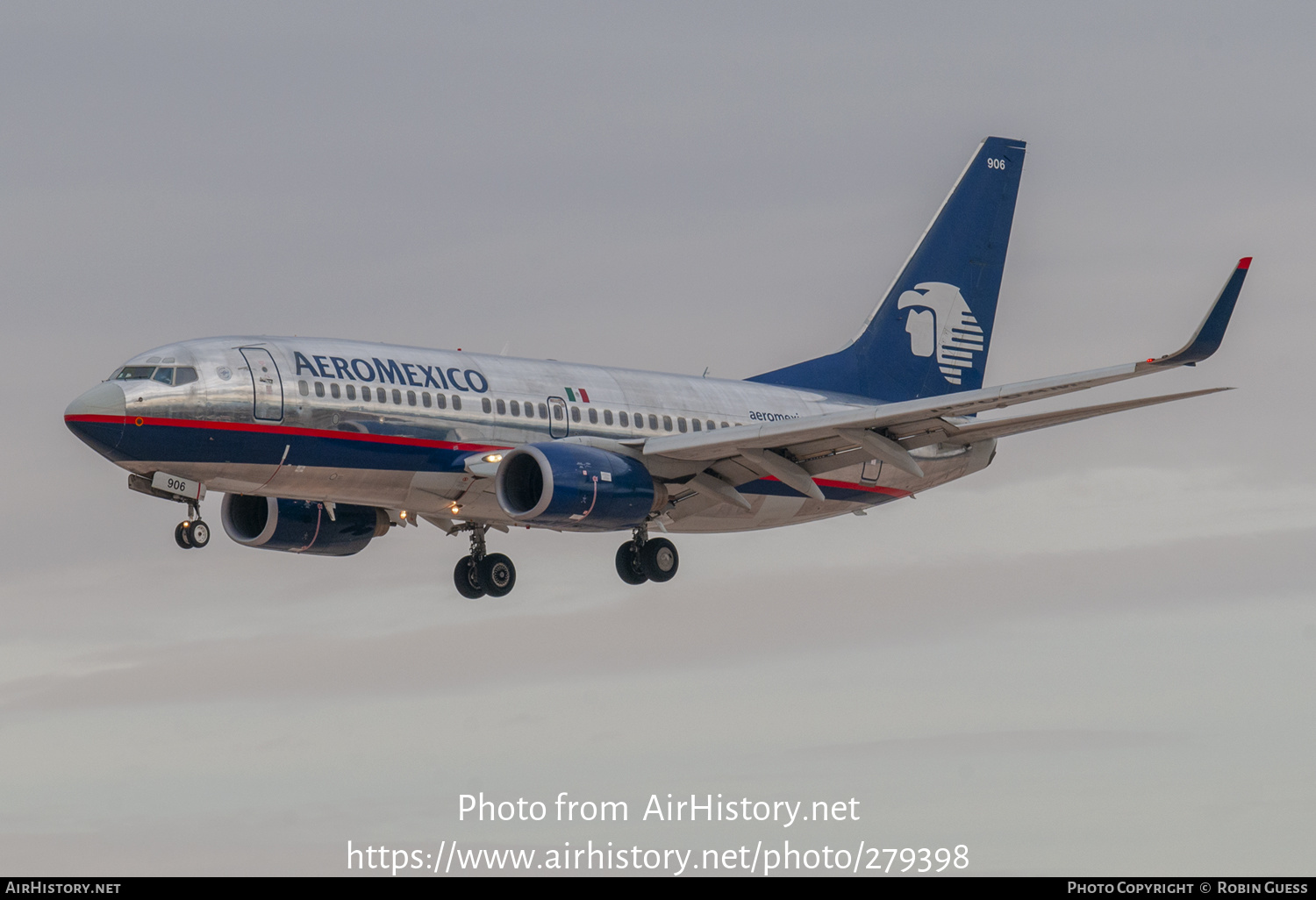 Aircraft Photo of N906AM | Boeing 737-752 | AeroMéxico | AirHistory.net #279398