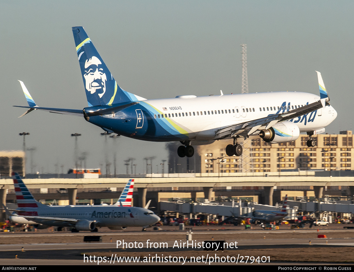 Aircraft Photo of N592AS | Boeing 737-890 | Alaska Airlines | AirHistory.net #279401