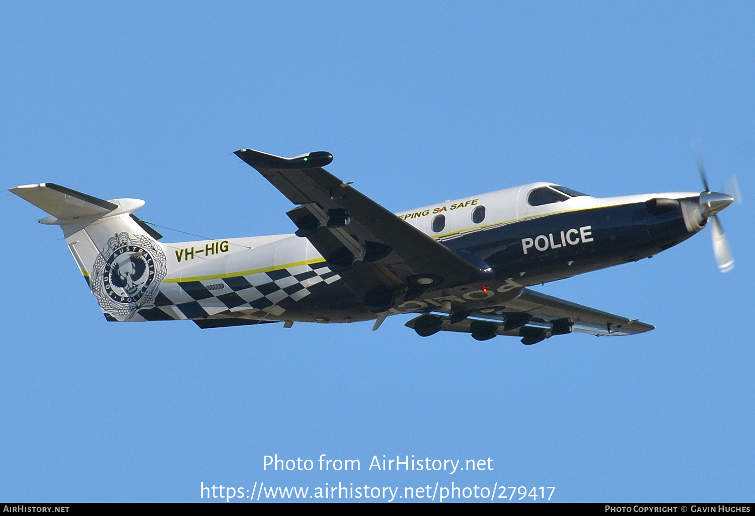 Aircraft Photo of VH-HIG | Pilatus PC-12/47 | South Australia Police - SAPOL | AirHistory.net #279417