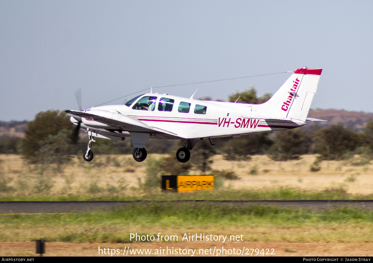 Aircraft Photo of VH-SMW | Beech 58 Baron | Chartair | AirHistory.net #279422