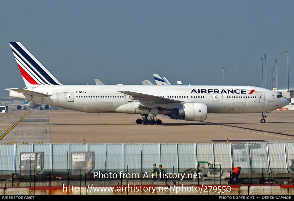 Aircraft Photo of F-GSPV | Boeing 777-228/ER | Air France | AirHistory.net #279550