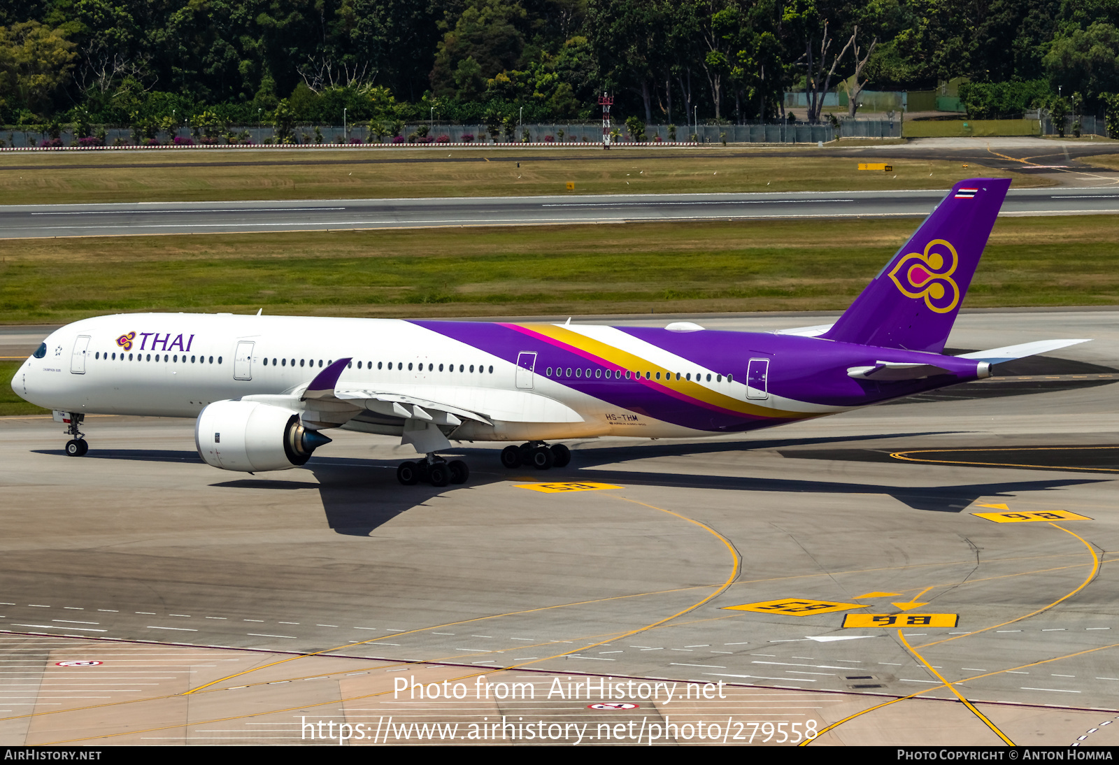 Aircraft Photo of HS-THM | Airbus A350-941 | Thai Airways International | AirHistory.net #279558