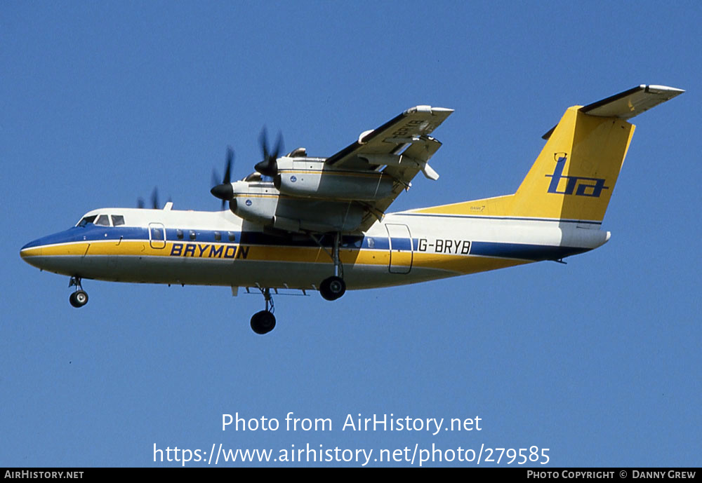 Aircraft Photo of G-BRYB | De Havilland Canada DHC-7-110 Dash 7 | Brymon Airways | AirHistory.net #279585