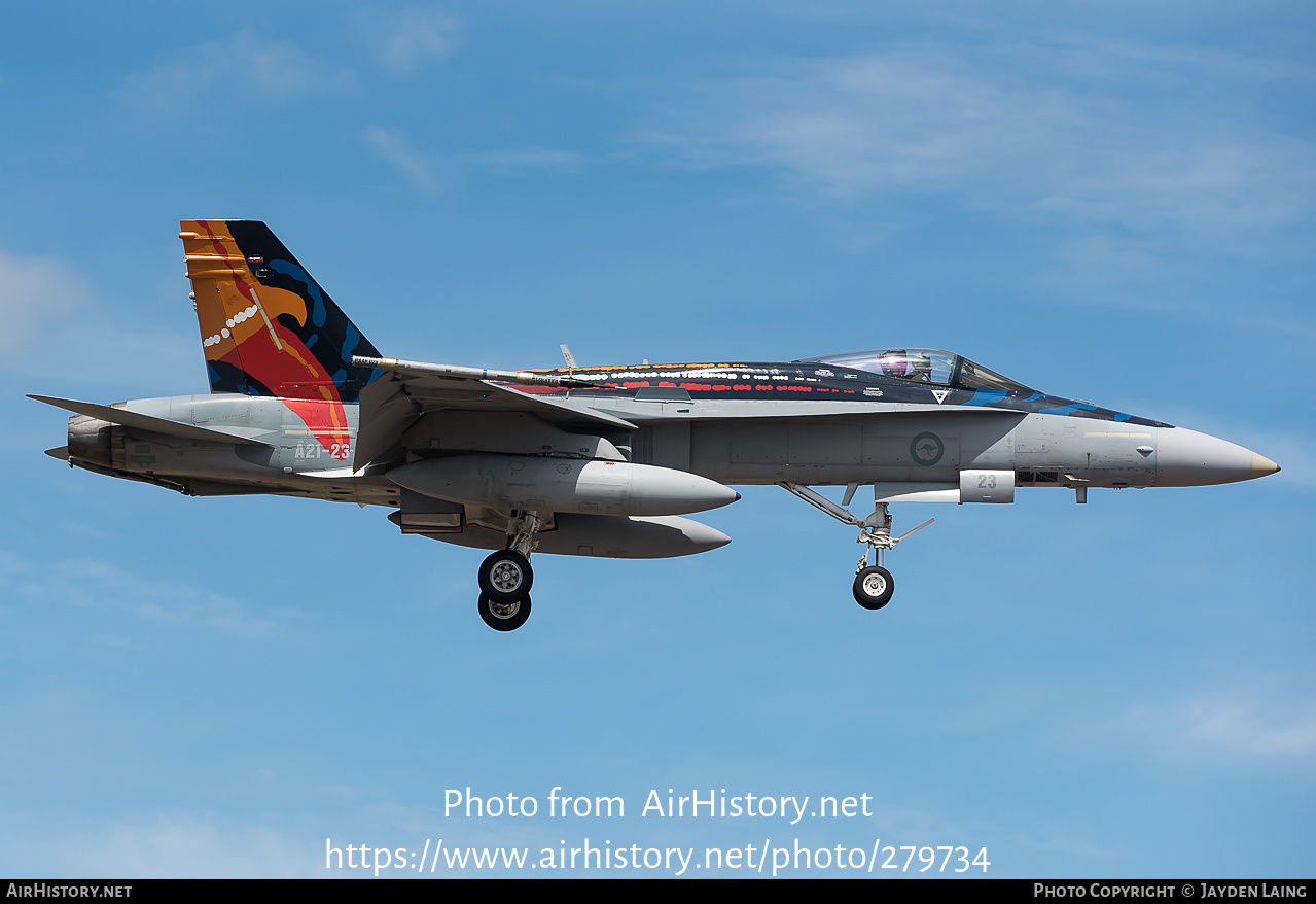 Aircraft Photo of A21-23 | McDonnell Douglas F/A-18A Hornet | Australia - Air Force | AirHistory.net #279734