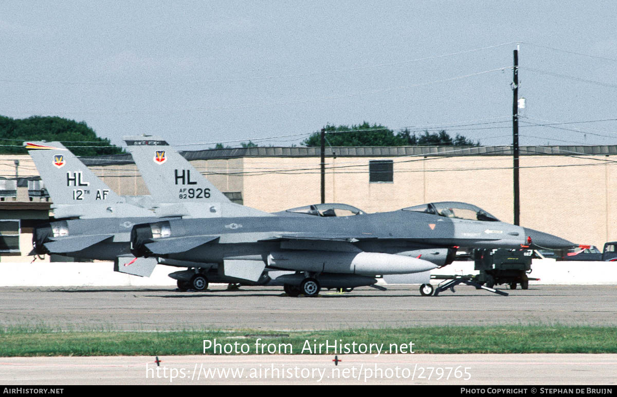 Aircraft Photo of 82-0926 / AF82-926 | General Dynamics F-16A Fighting Falcon | USA - Air Force | AirHistory.net #279765