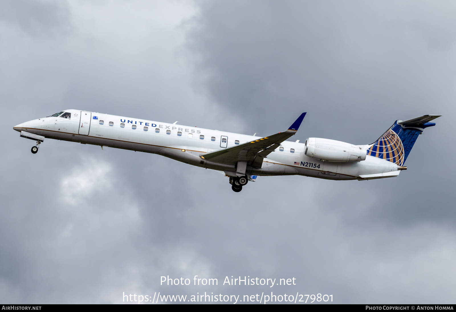 Aircraft Photo of N21154 | Embraer ERJ-145XR (EMB-145XR) | United Express | AirHistory.net #279801