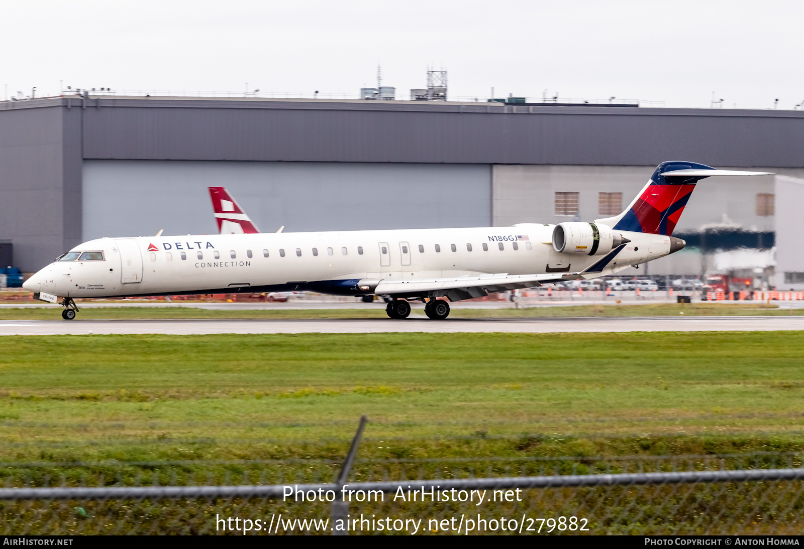 Aircraft Photo of N186GJ | Bombardier CRJ-900LR (CL-600-2D24) | Delta Connection | AirHistory.net #279882