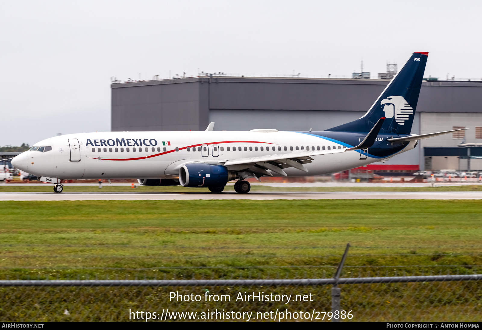 Aircraft Photo of N950AM | Boeing 737-852 | AeroMéxico | AirHistory.net #279886