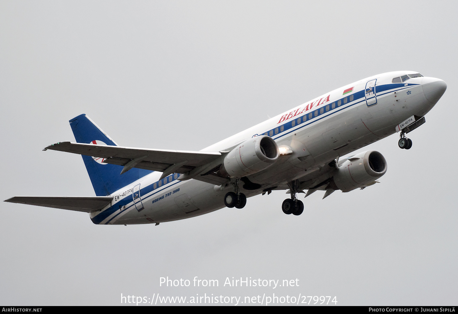 Aircraft Photo of EW-407PA | Boeing 737-36M | Belavia | AirHistory.net #279974