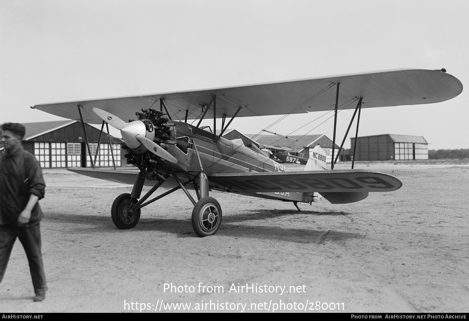 Aircraft Photo of NC8809 | Stearman C3B | Ross Hollywood | AirHistory.net #280011