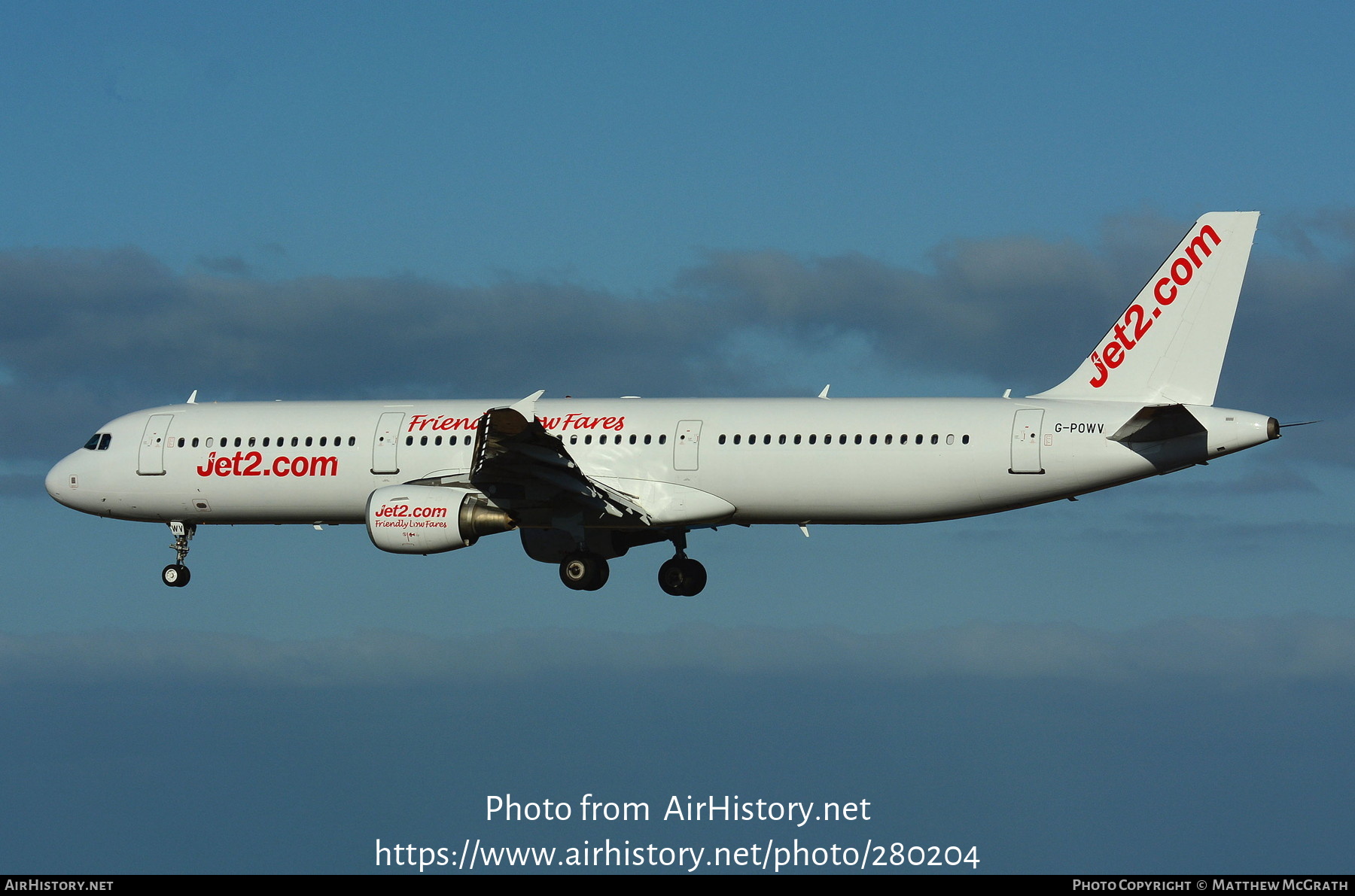 Aircraft Photo of G-POWV | Airbus A321-211 | Jet2 | AirHistory.net #280204