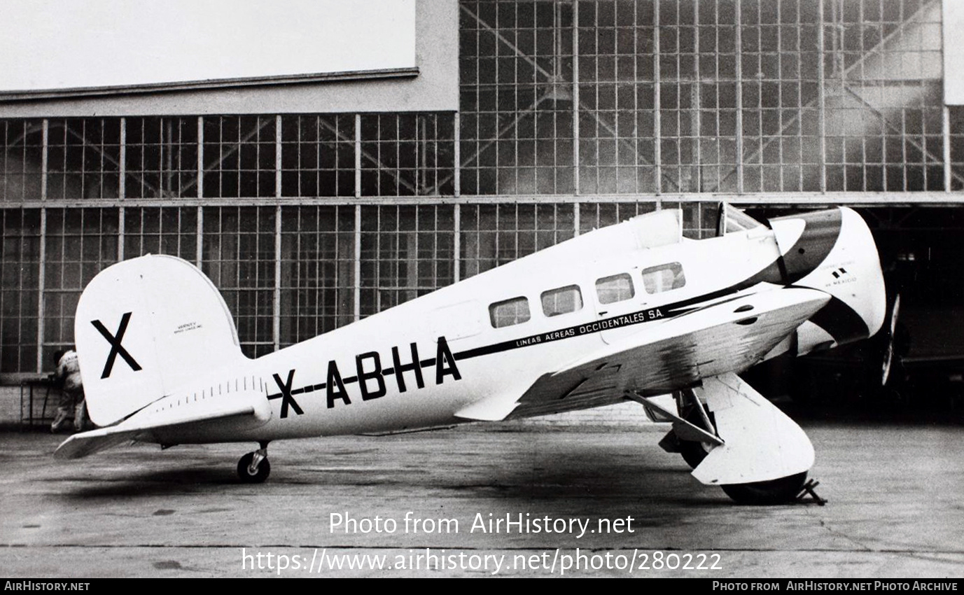 Aircraft Photo of X-ABHA | Lockheed 9 Orion | Líneas Aéreas Occidentales | AirHistory.net #280222