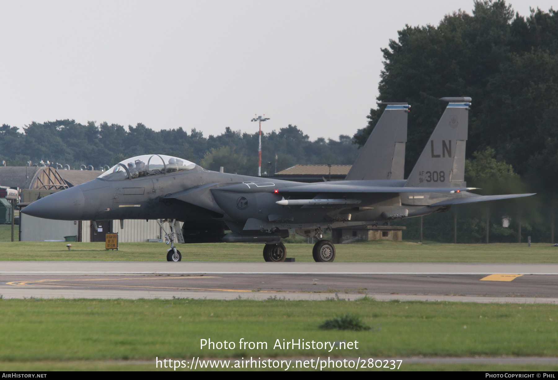 Aircraft Photo of 91-0308 / AF91-308 | McDonnell Douglas F-15E Strike ...