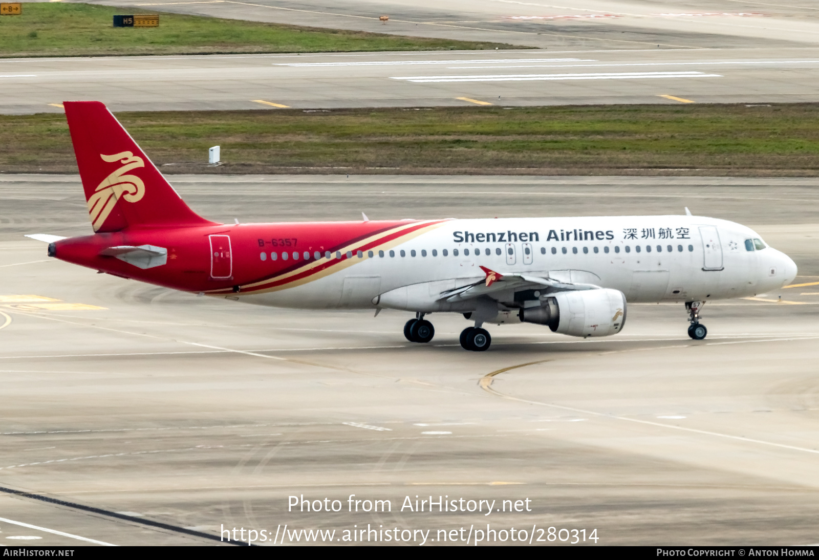 Aircraft Photo of B-6357 | Airbus A320-214 | Shenzhen Airlines | AirHistory.net #280314