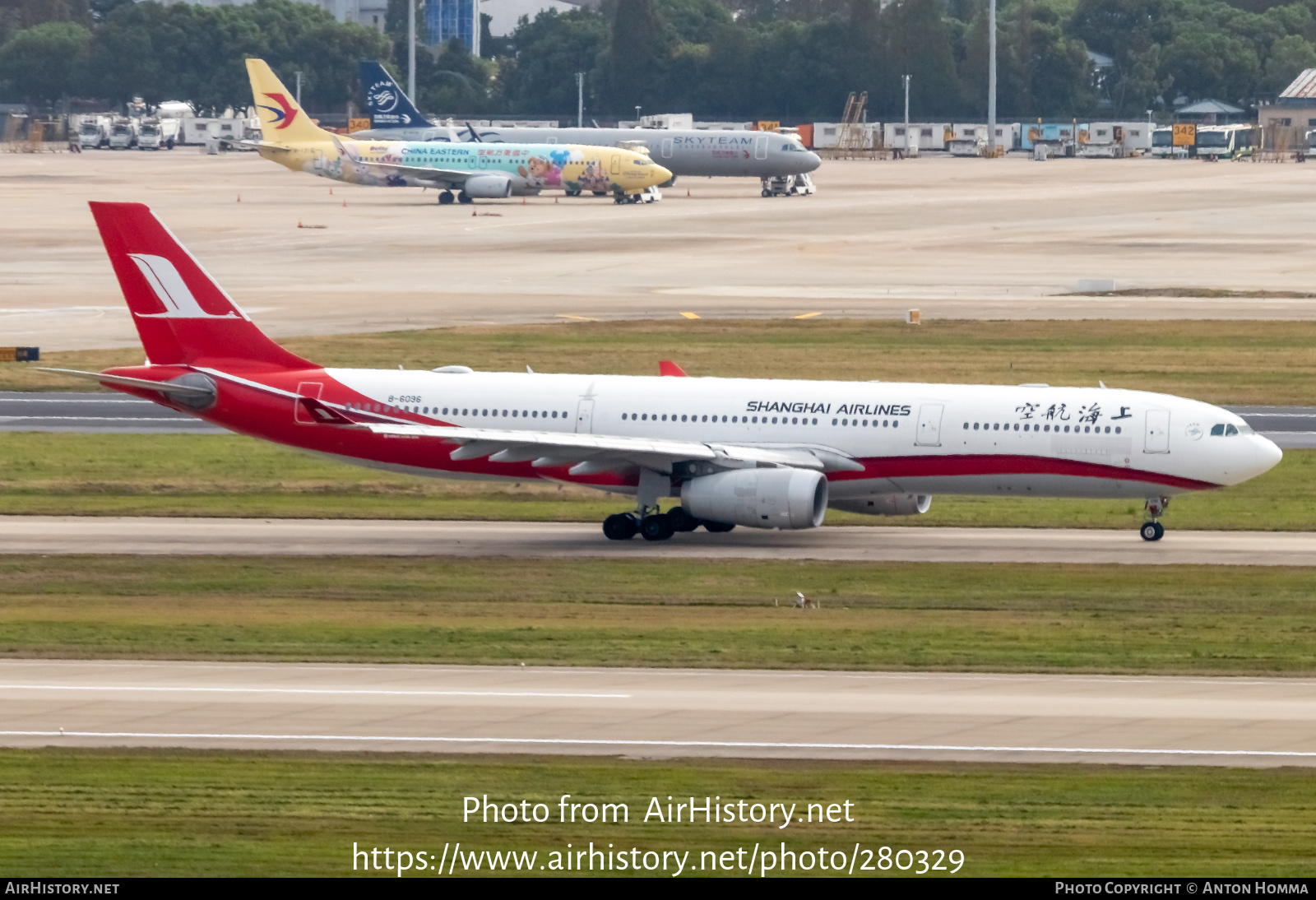 Aircraft Photo of B-6096 | Airbus A330-343E | Shanghai Airlines | AirHistory.net #280329