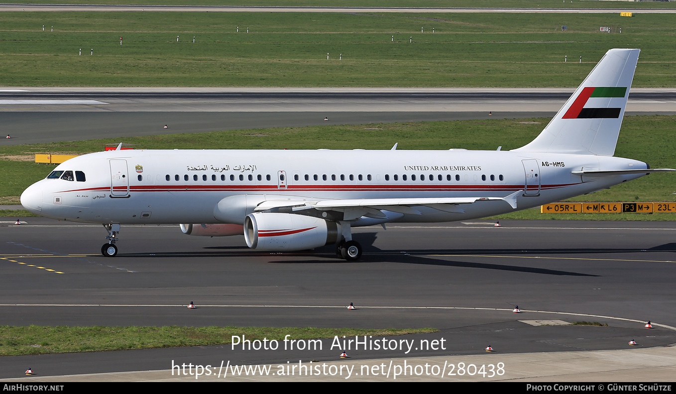 Aircraft Photo of A6-HMS | Airbus A320-232 | United Arab Emirates Government | AirHistory.net #280438