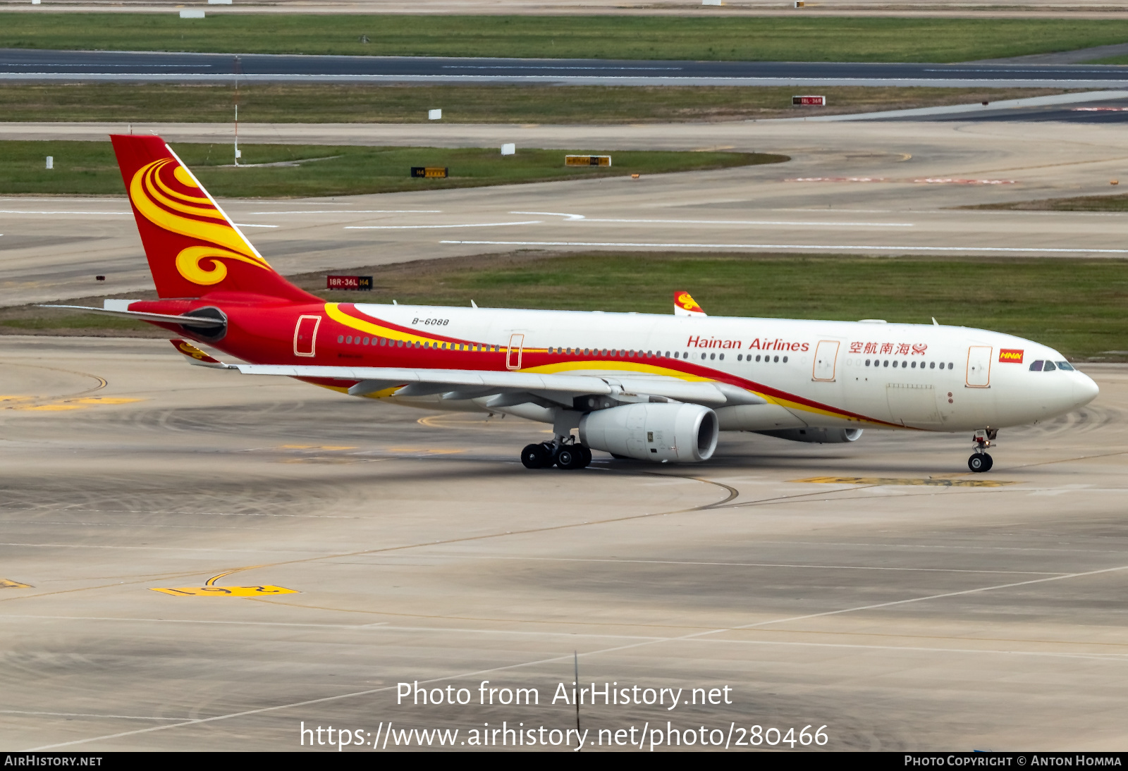 Aircraft Photo of B-6088 | Airbus A330-243 | Hainan Airlines | AirHistory.net #280466