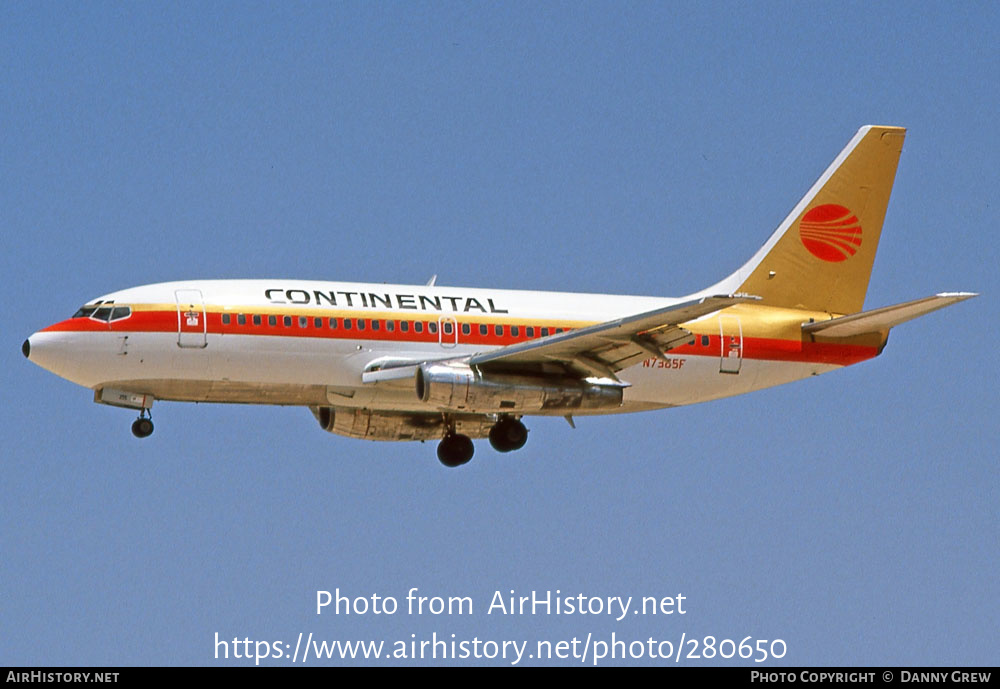 Aircraft Photo of N7385F | Boeing 737-291/Adv | Continental Airlines | AirHistory.net #280650