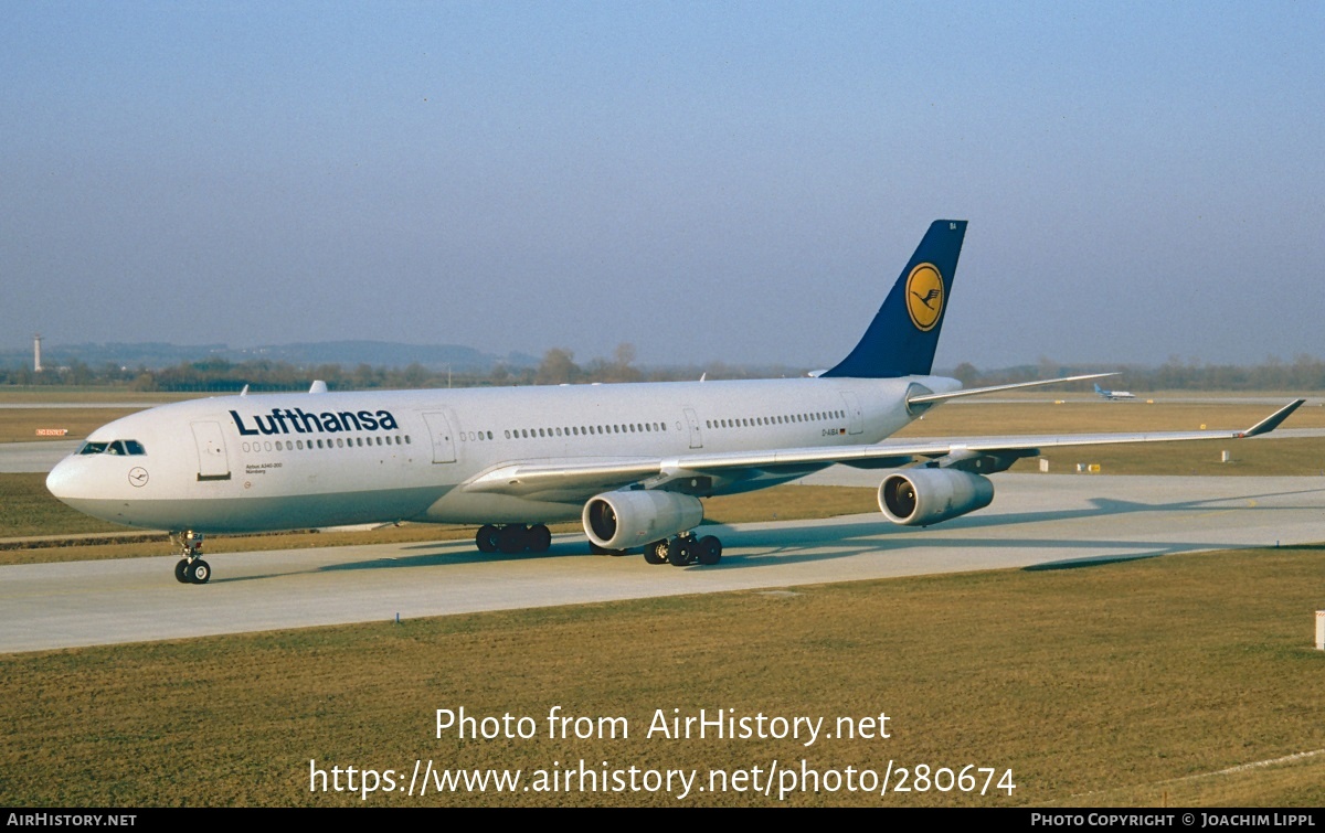 Aircraft Photo of D-AIBA | Airbus A340-211 | Lufthansa | AirHistory.net #280674