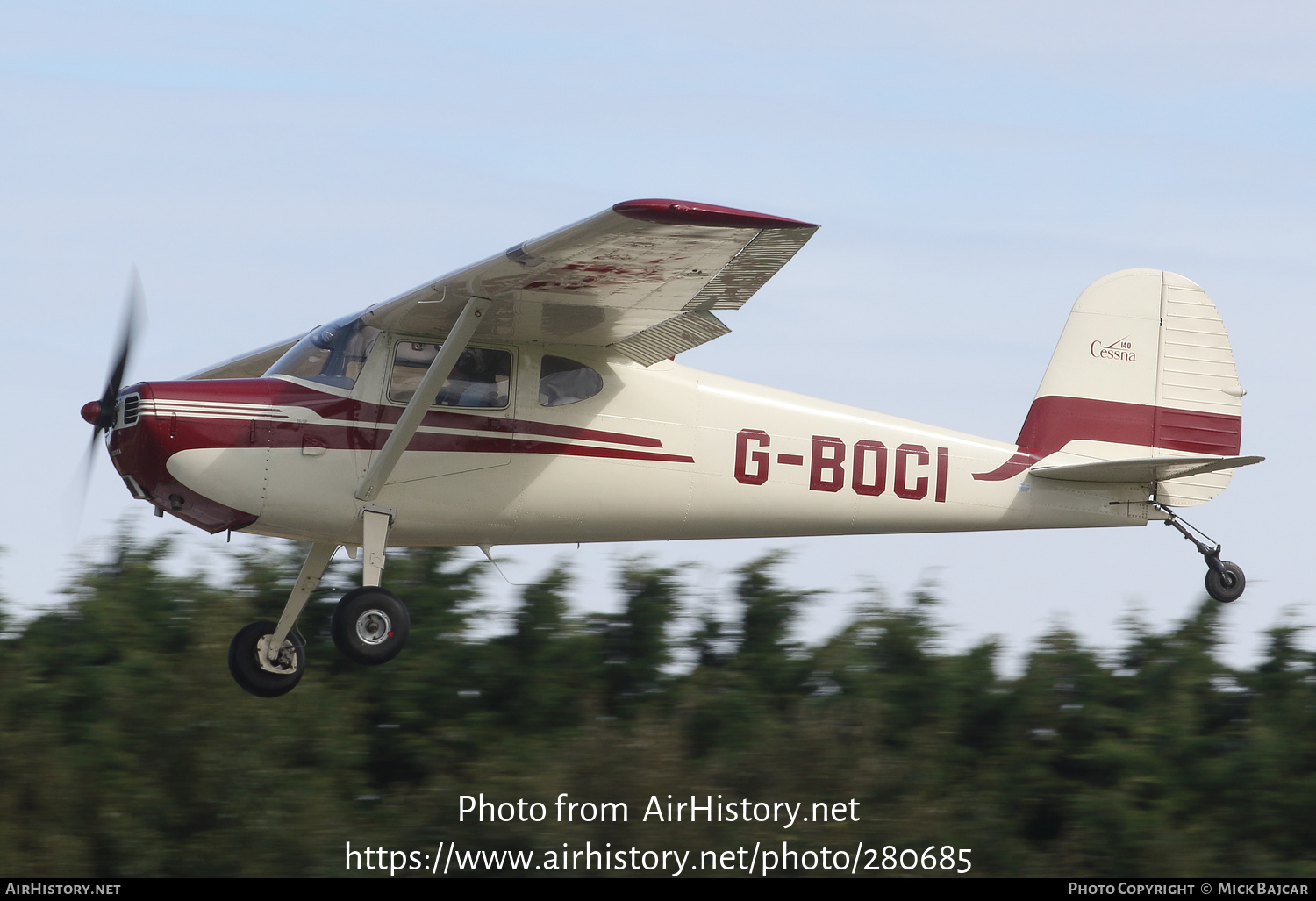 Aircraft Photo of G-BOCI | Cessna 140A | AirHistory.net #280685