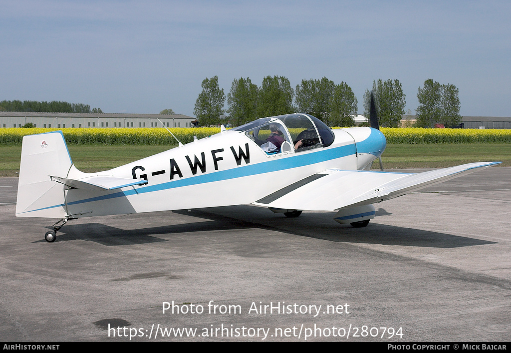 Aircraft Photo of G-AWFW | SAN Jodel D-117 | AirHistory.net #280794