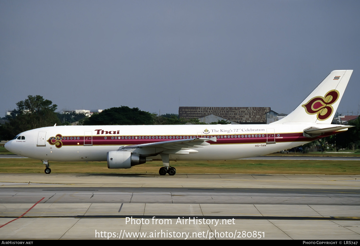 Aircraft Photo of HS-TAN | Airbus A300B4-622R | Thai Airways International | AirHistory.net #280851