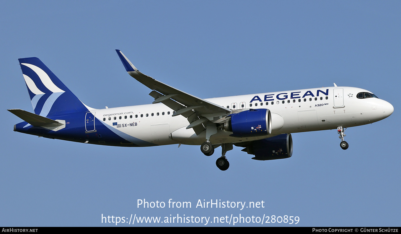 Aircraft Photo of SX-NEB | Airbus A320-271N | Aegean Airlines | AirHistory.net #280859