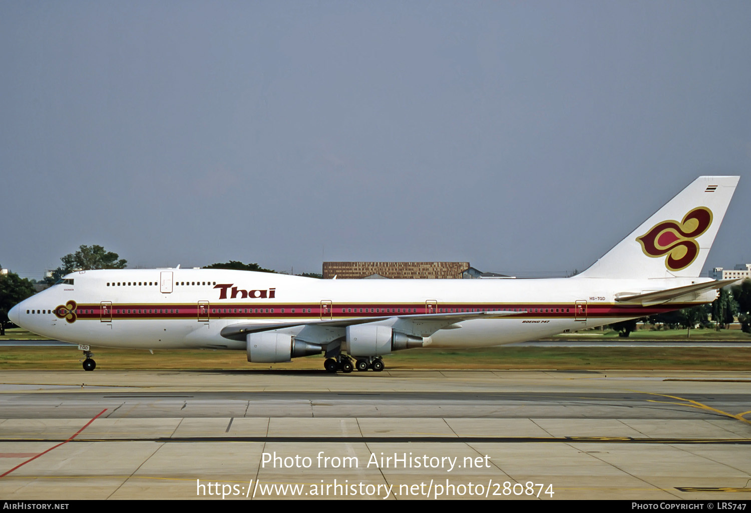 Aircraft Photo of HS-TGD | Boeing 747-3D7 | Thai Airways International | AirHistory.net #280874