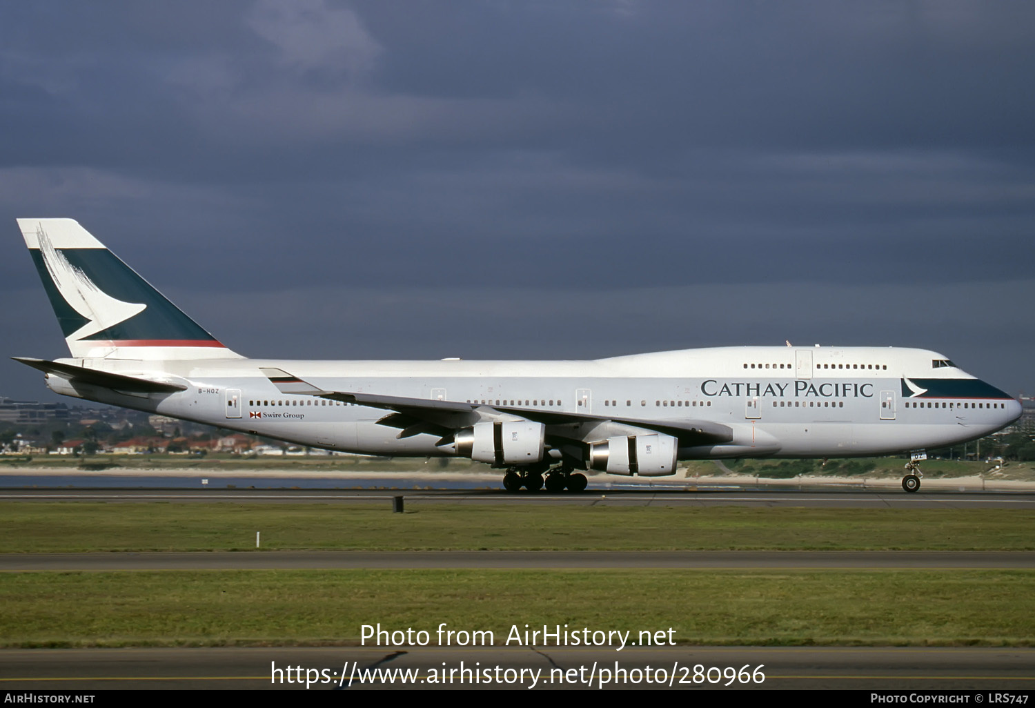 Aircraft Photo Of B-HOZ | Boeing 747-467 | Cathay Pacific Airways ...