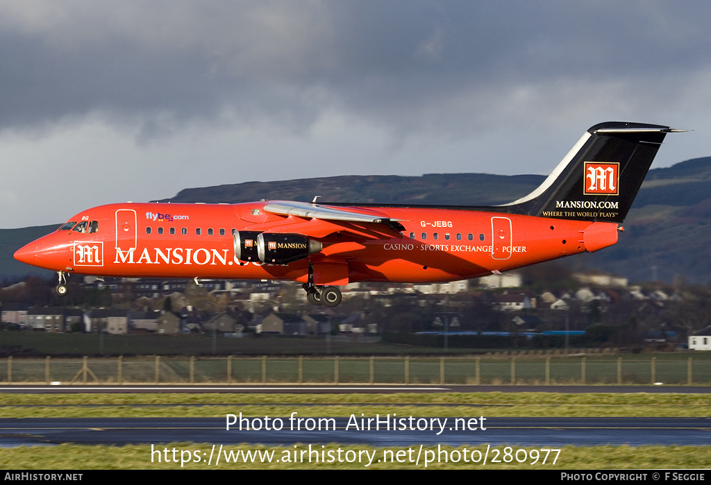 Aircraft Photo of G-JEBG | British Aerospace BAe-146-300 | Flybe | AirHistory.net #280977