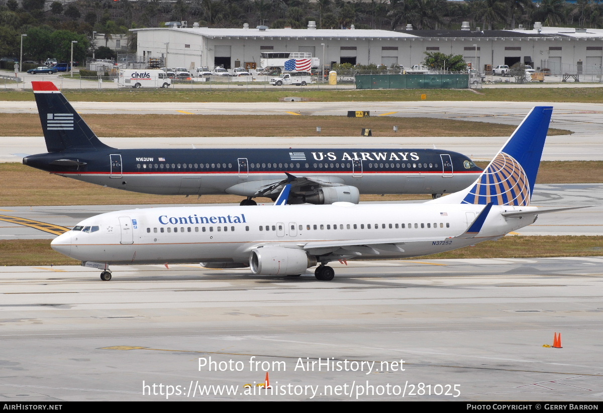 Aircraft Photo of N37252 | Boeing 737-824 | Continental Airlines | AirHistory.net #281025