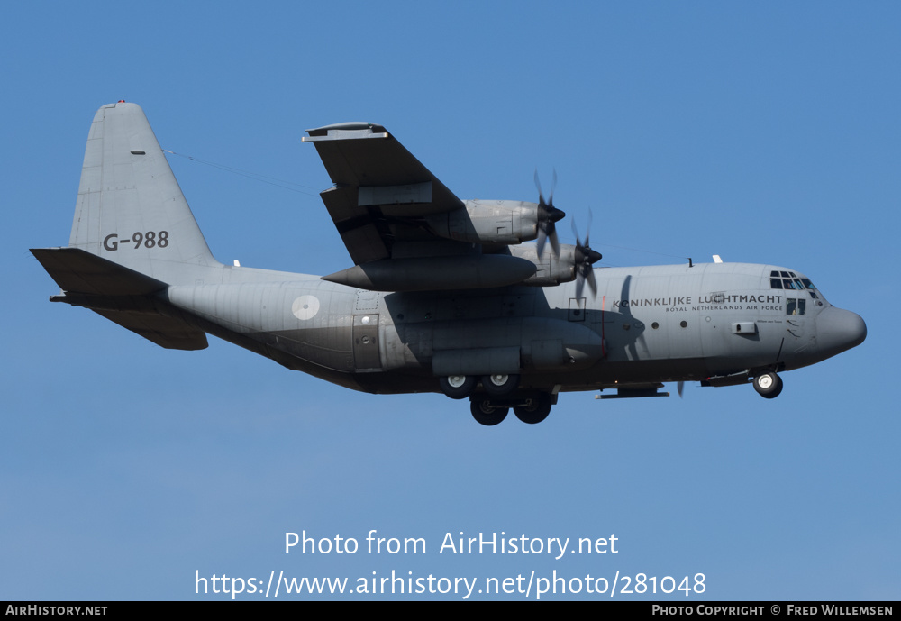 Aircraft Photo of G-988 | Lockheed C-130H Hercules | Netherlands - Air Force | AirHistory.net #281048