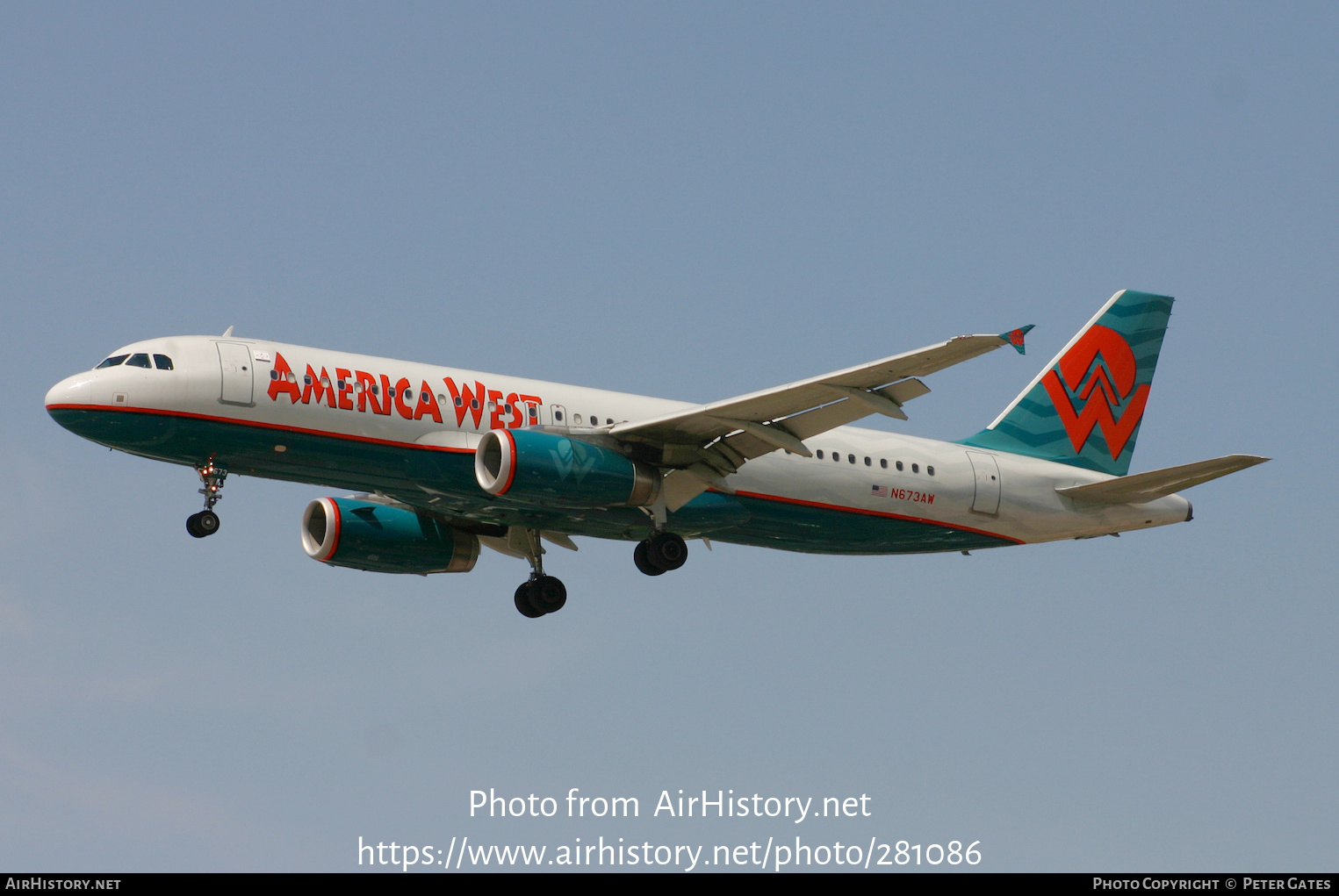 Aircraft Photo of N673AW | Airbus A320-232 | America West Airlines | AirHistory.net #281086