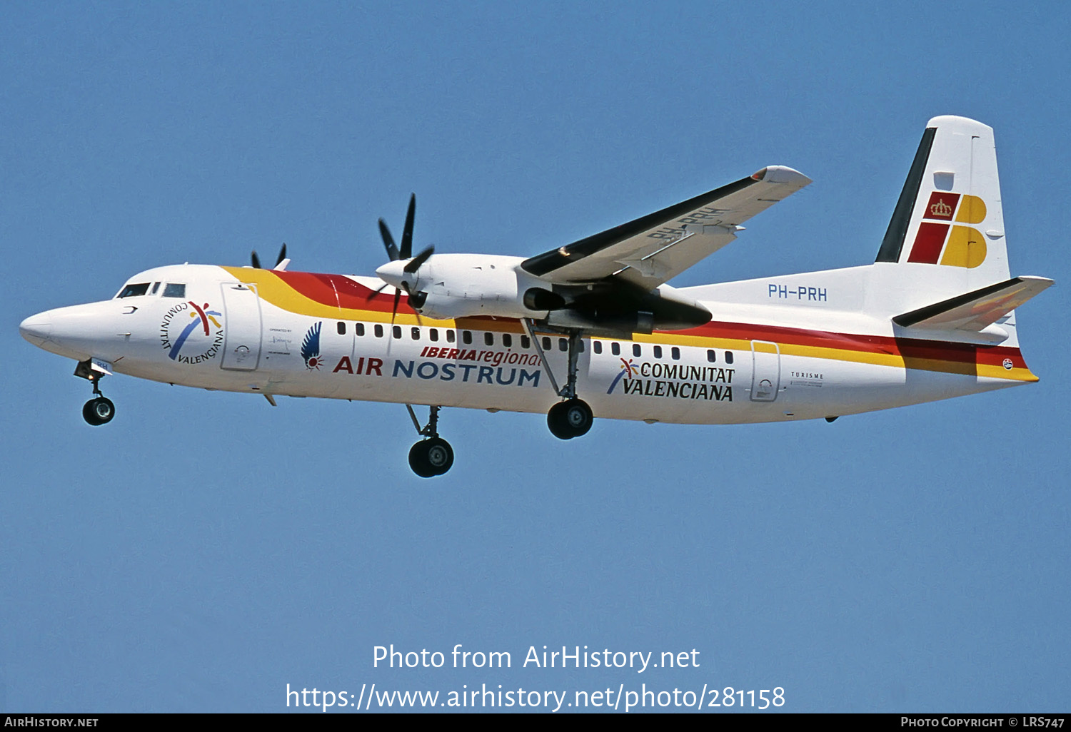 Aircraft Photo of PH-PRH | Fokker 50 | Air Nostrum | AirHistory.net #281158