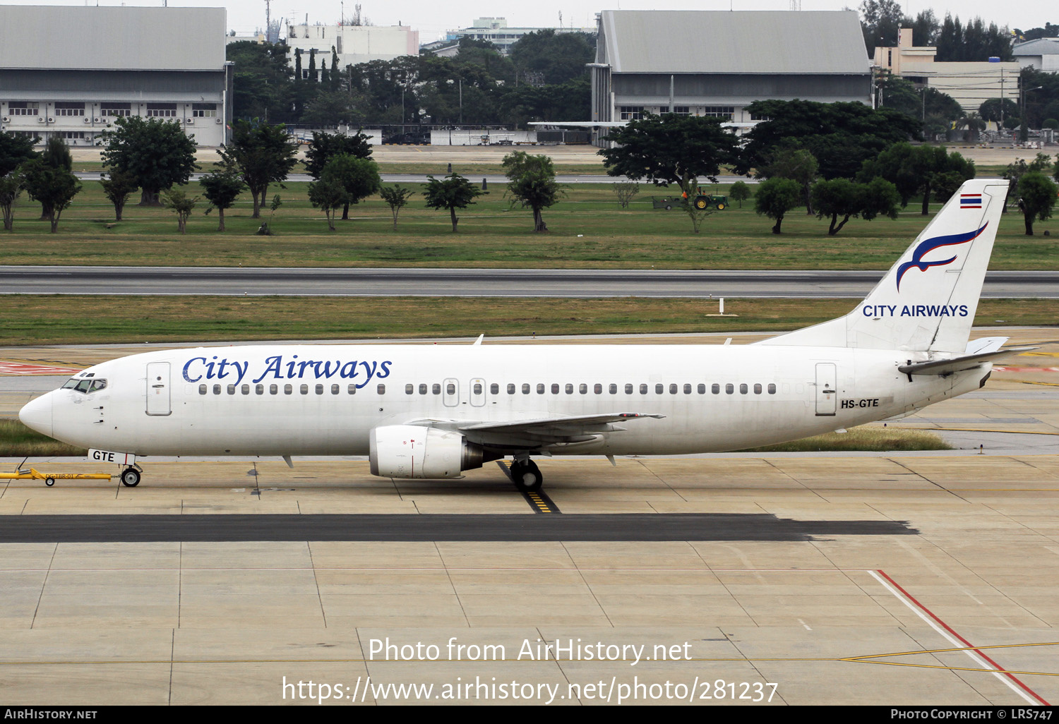 Aircraft Photo of HS-GTE | Boeing 737-4H6 | City Airways | AirHistory.net #281237