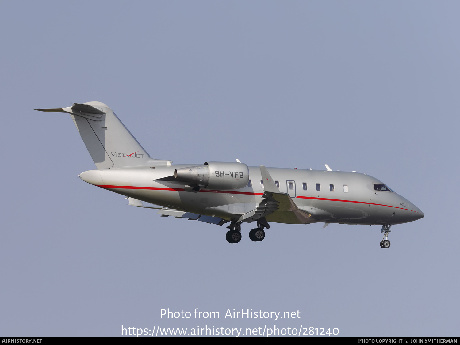 Aircraft Photo of 9H-VFB | Bombardier Challenger 605 (CL-600-2B16) | VistaJet | AirHistory.net #281240