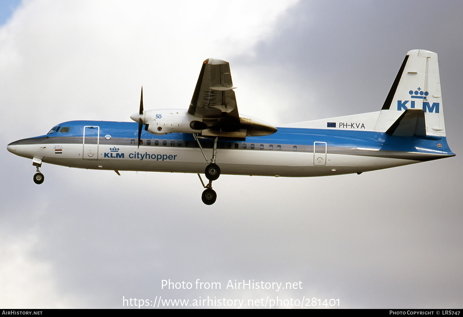 Aircraft Photo of PH-KVA | Fokker 50 | KLM Cityhopper | AirHistory.net #281401