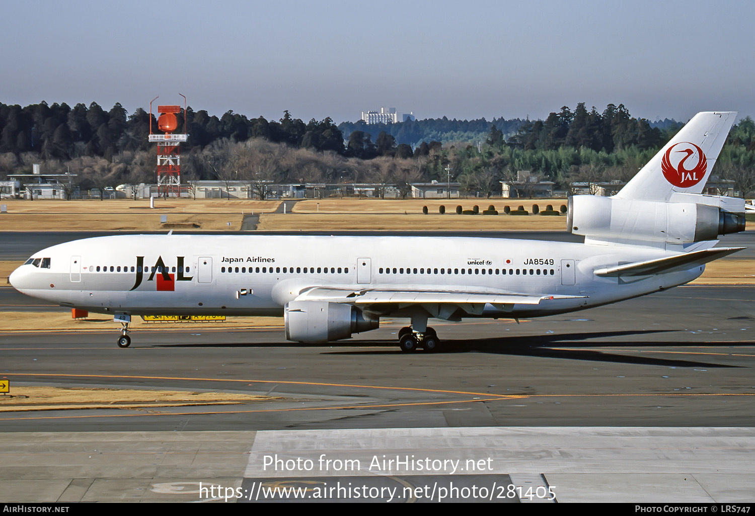 Aircraft Photo of JA8549 | McDonnell Douglas DC-10-40 | Japan Airlines - JAL | AirHistory.net #281405