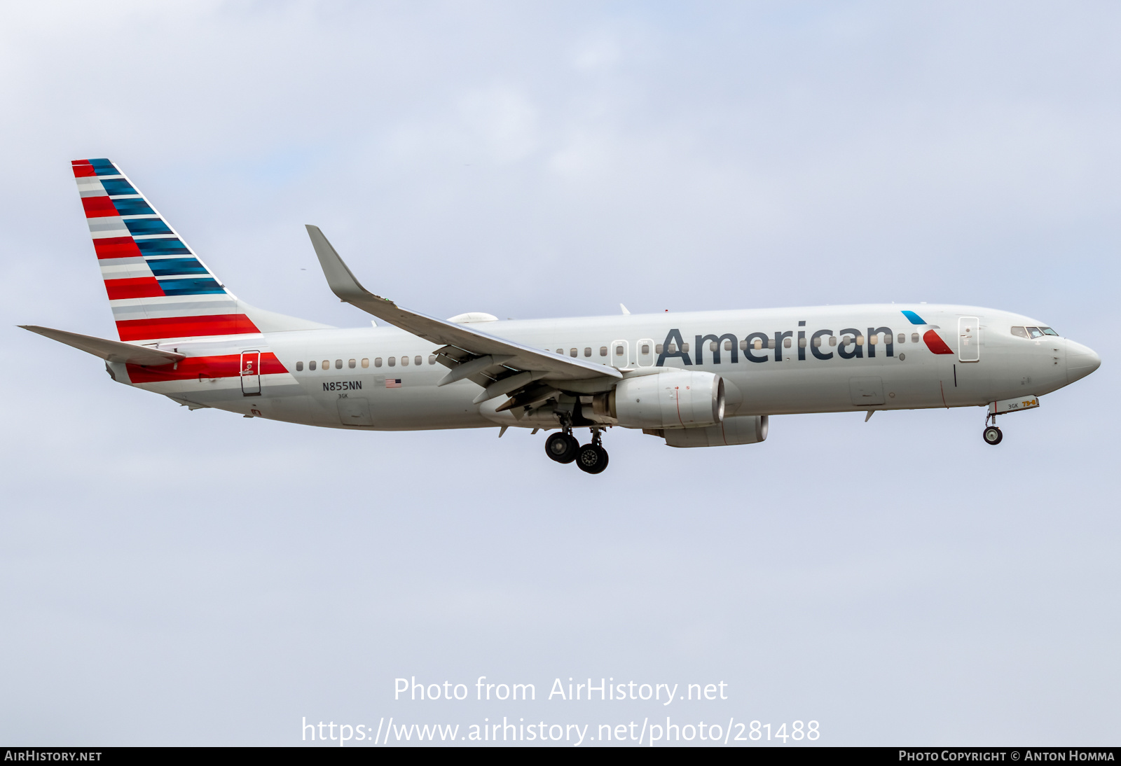 Aircraft Photo of N855NN | Boeing 737-823 | American Airlines | AirHistory.net #281488