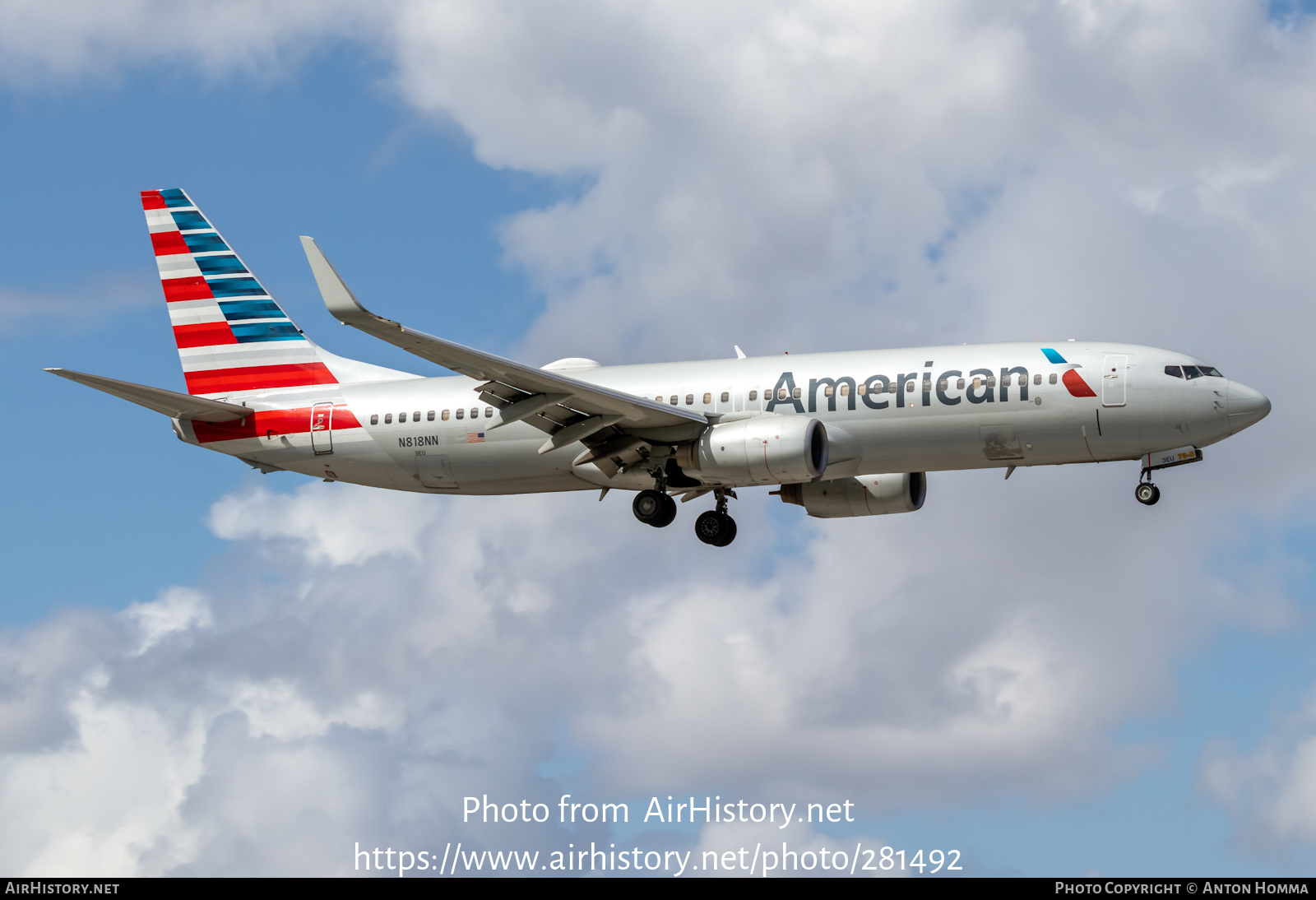 Aircraft Photo of N818NN | Boeing 737-823 | American Airlines | AirHistory.net #281492