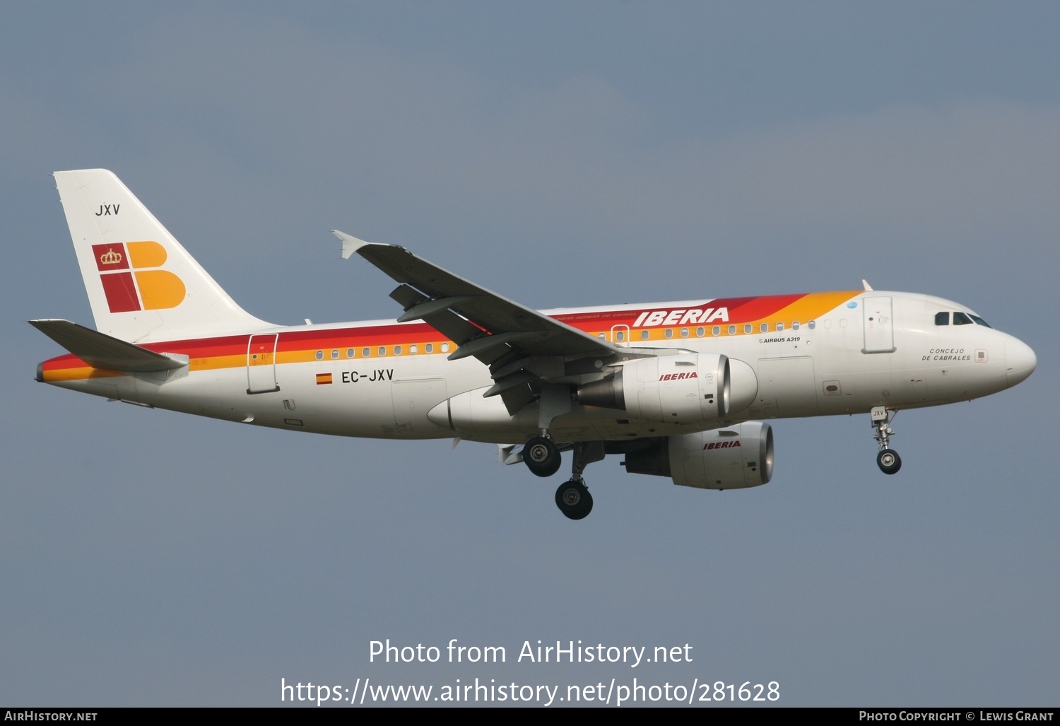 Aircraft Photo of EC-JXV | Airbus A319-111 | Iberia | AirHistory.net #281628