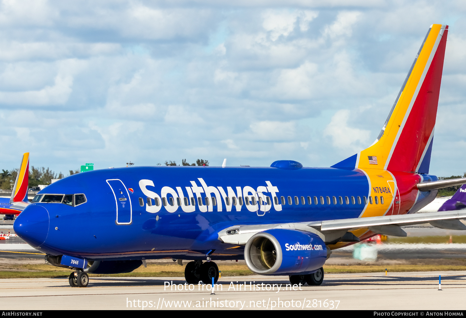 Aircraft Photo of N7846A | Boeing 737-76N | Southwest Airlines | AirHistory.net #281637