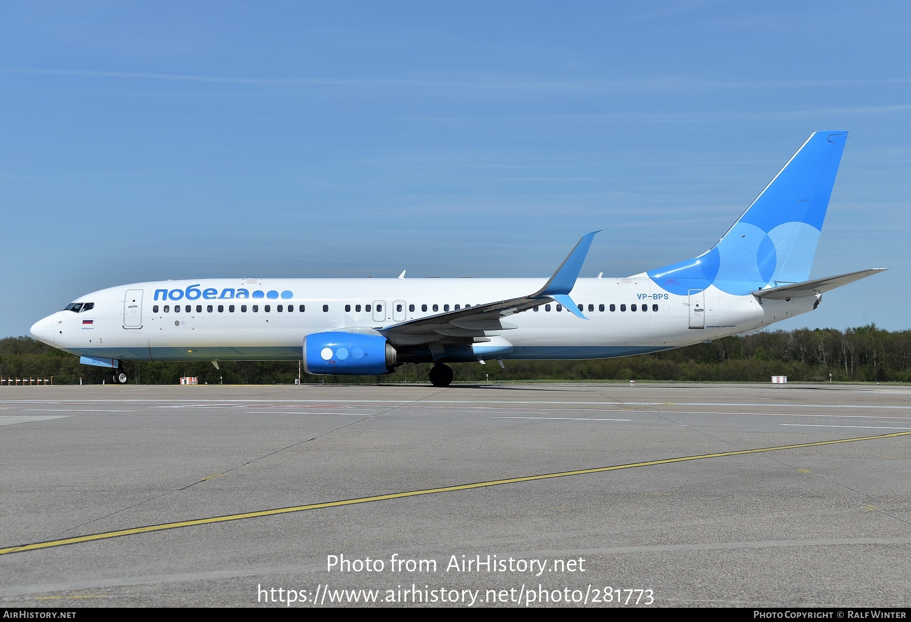 Aircraft Photo of VP-BPS | Boeing 737-800 | Pobeda Airlines | AirHistory.net #281773