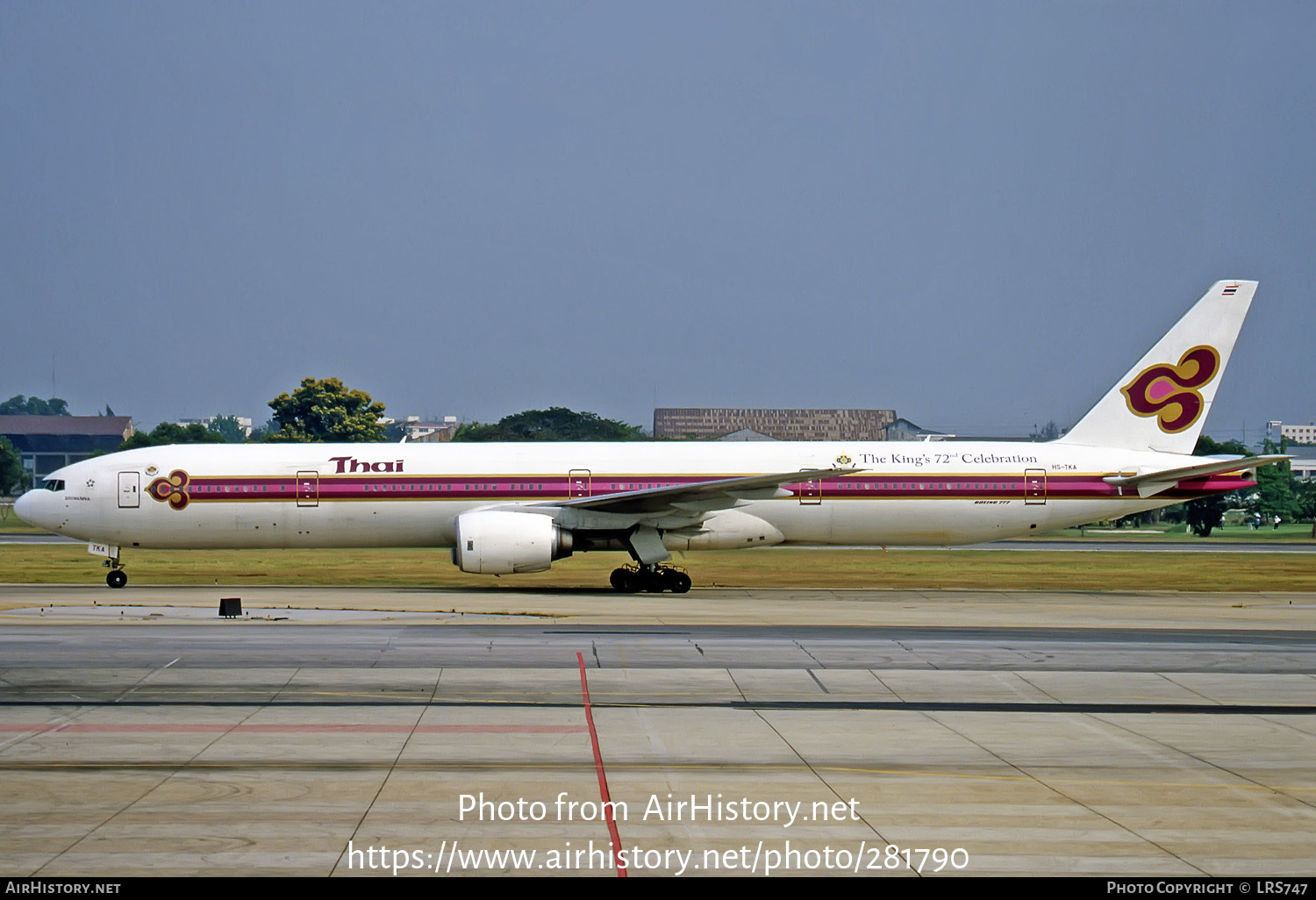 Aircraft Photo of HS-TKA | Boeing 777-3D7 | Thai Airways International | AirHistory.net #281790