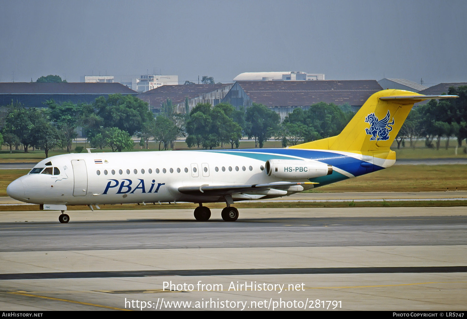 Aircraft Photo of HS-PBC | Fokker F28-4000 Fellowship | PB Air | AirHistory.net #281791