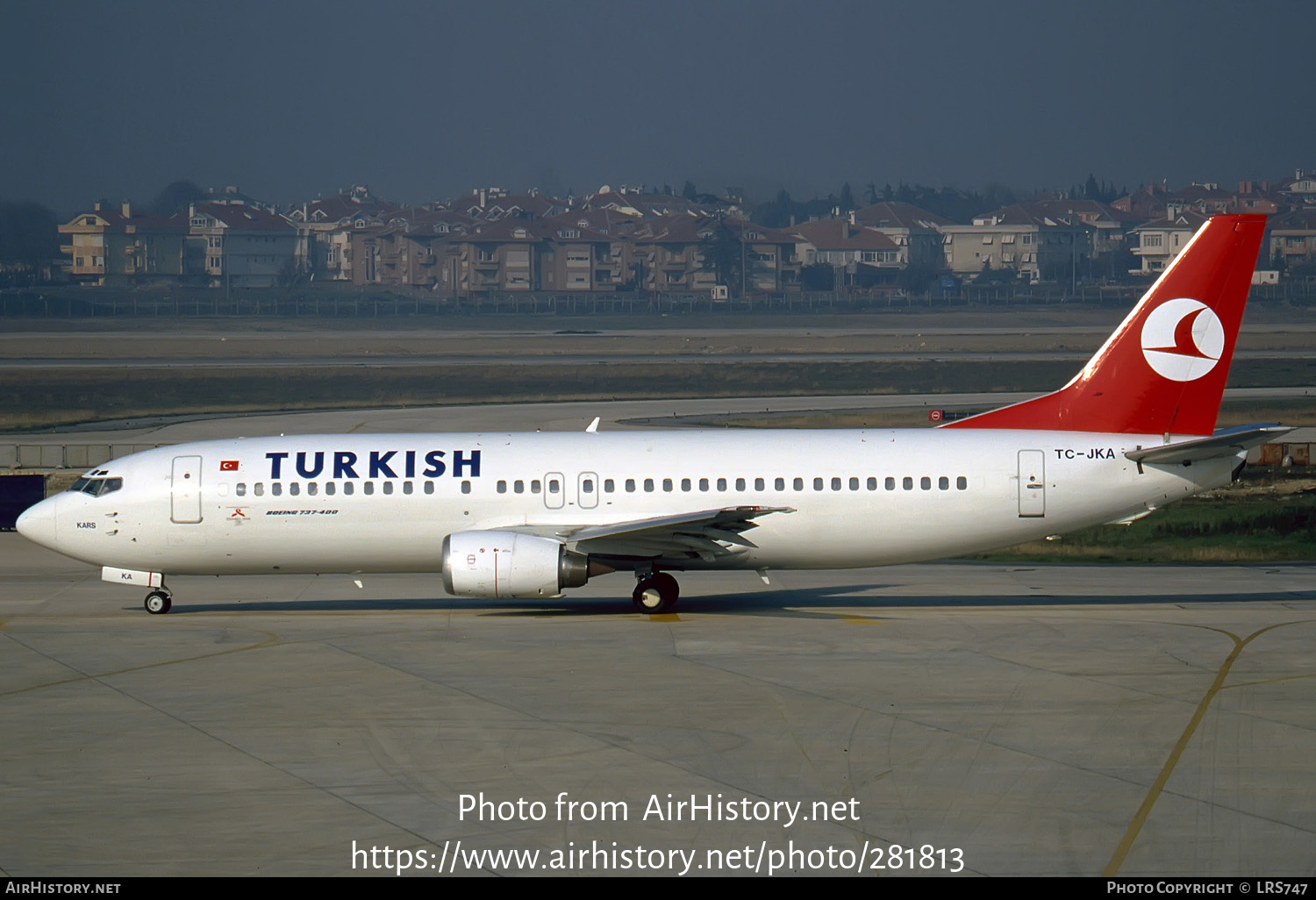 Aircraft Photo of TC-JKA | Boeing 737-4Q8 | Turkish Airlines | AirHistory.net #281813